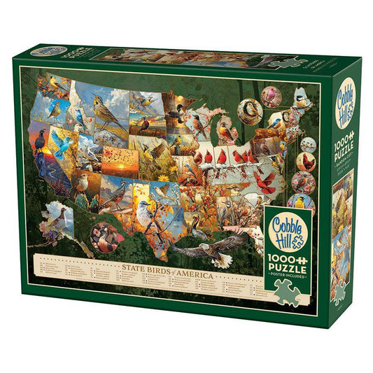 State Birds of America 1000 Piece Jigsaw Puzzle Cobble Hill