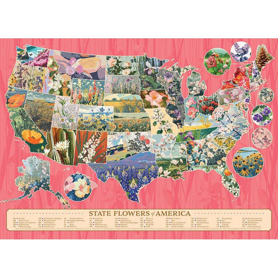 State Flowers of America 1000 Piece Jigsaw Puzzle Cobble Hill