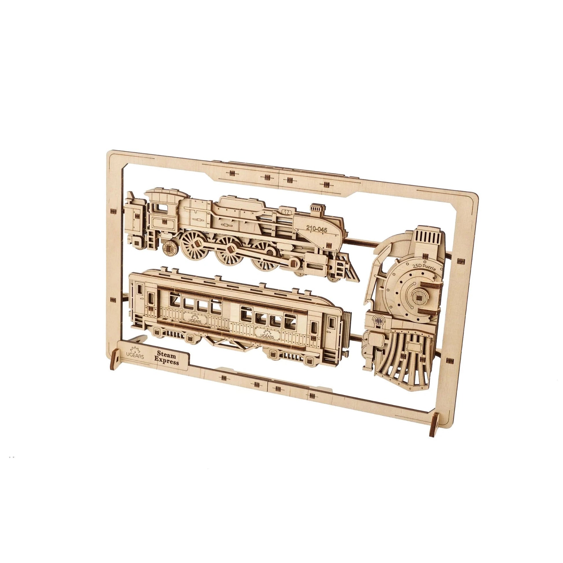 Steam Express Train 2.5D Wood Model Kit UGEARS