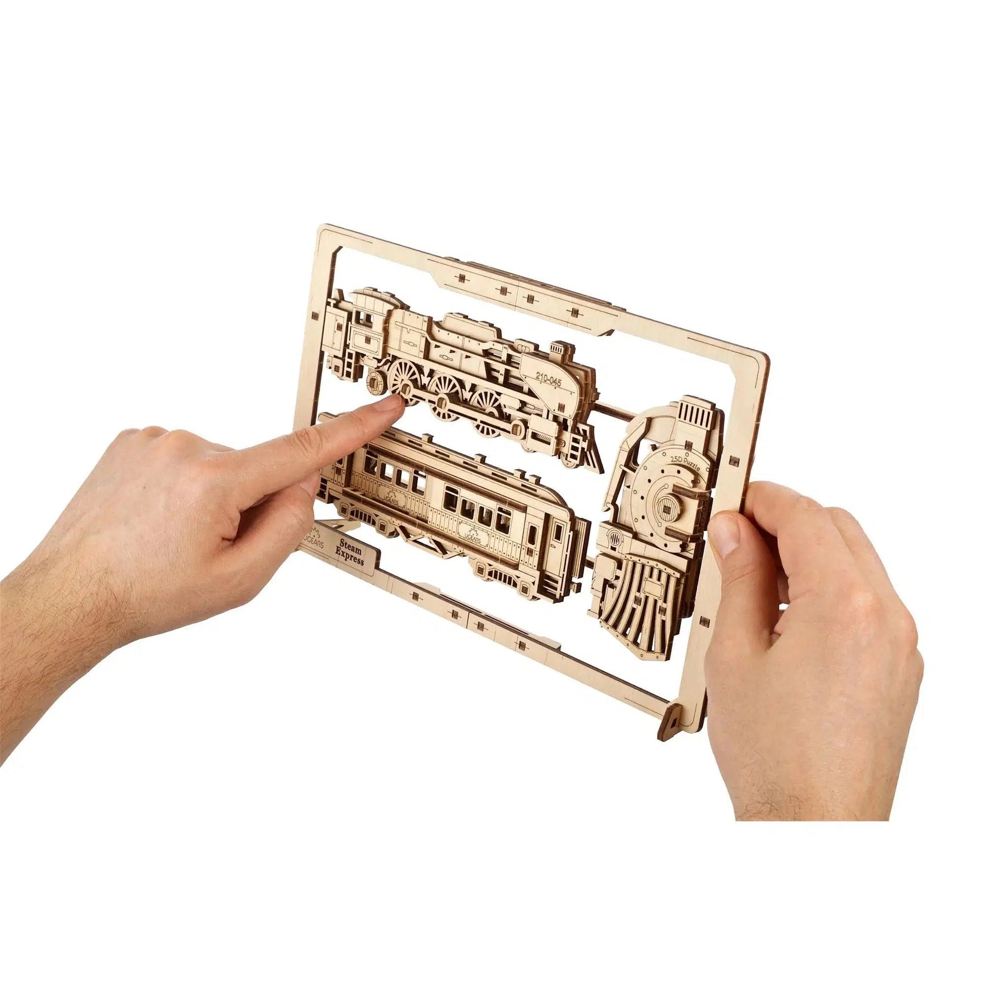 Steam Express Train 2.5D Wood Model Kit UGEARS