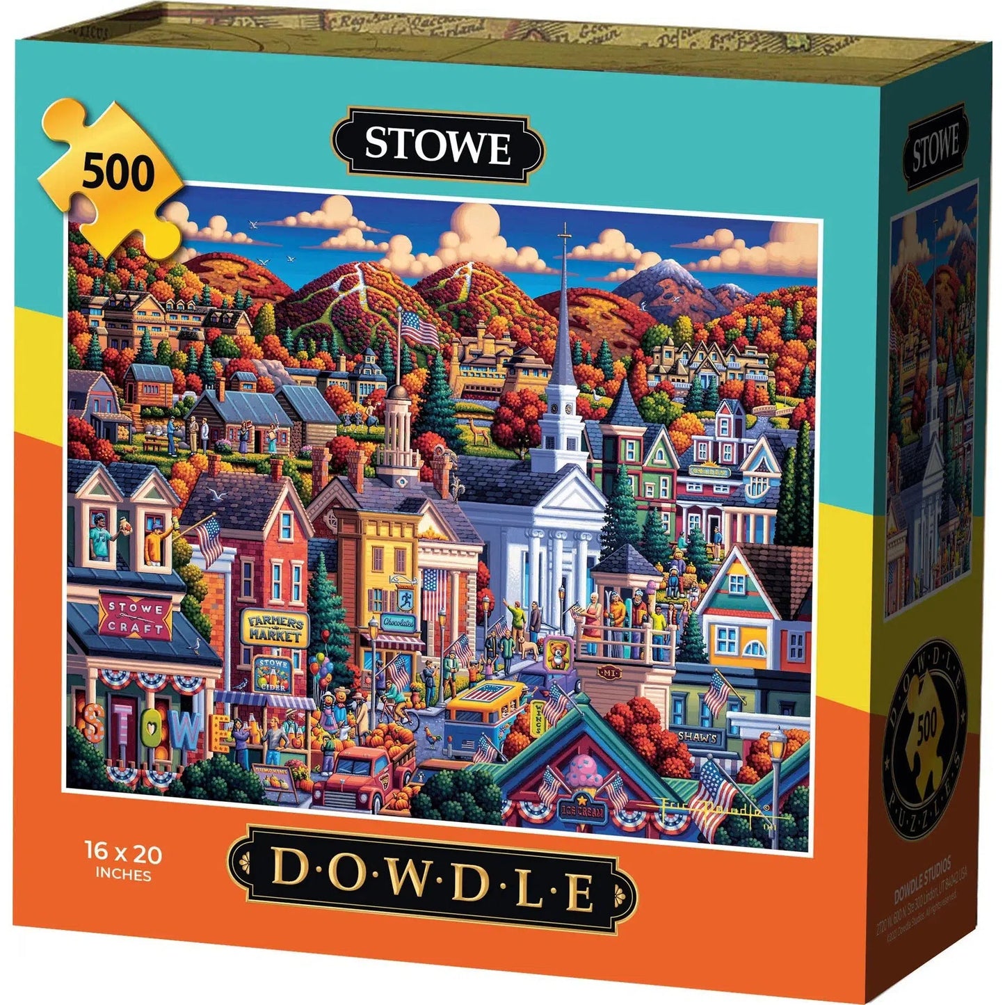 Stowe Vermont 500 Piece Jigsaw Puzzle Dowdle