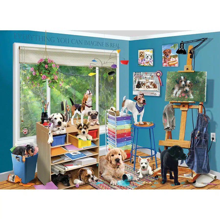 Studio Pups 1000 Piece Jigsaw Puzzle Cobble Hill