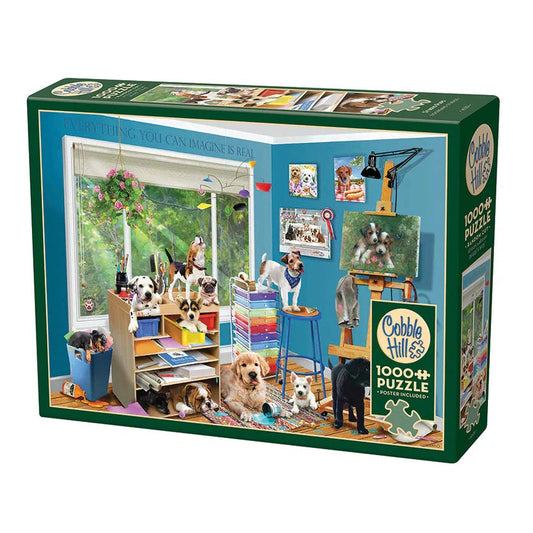 Studio Pups 1000 Piece Jigsaw Puzzle Cobble Hill