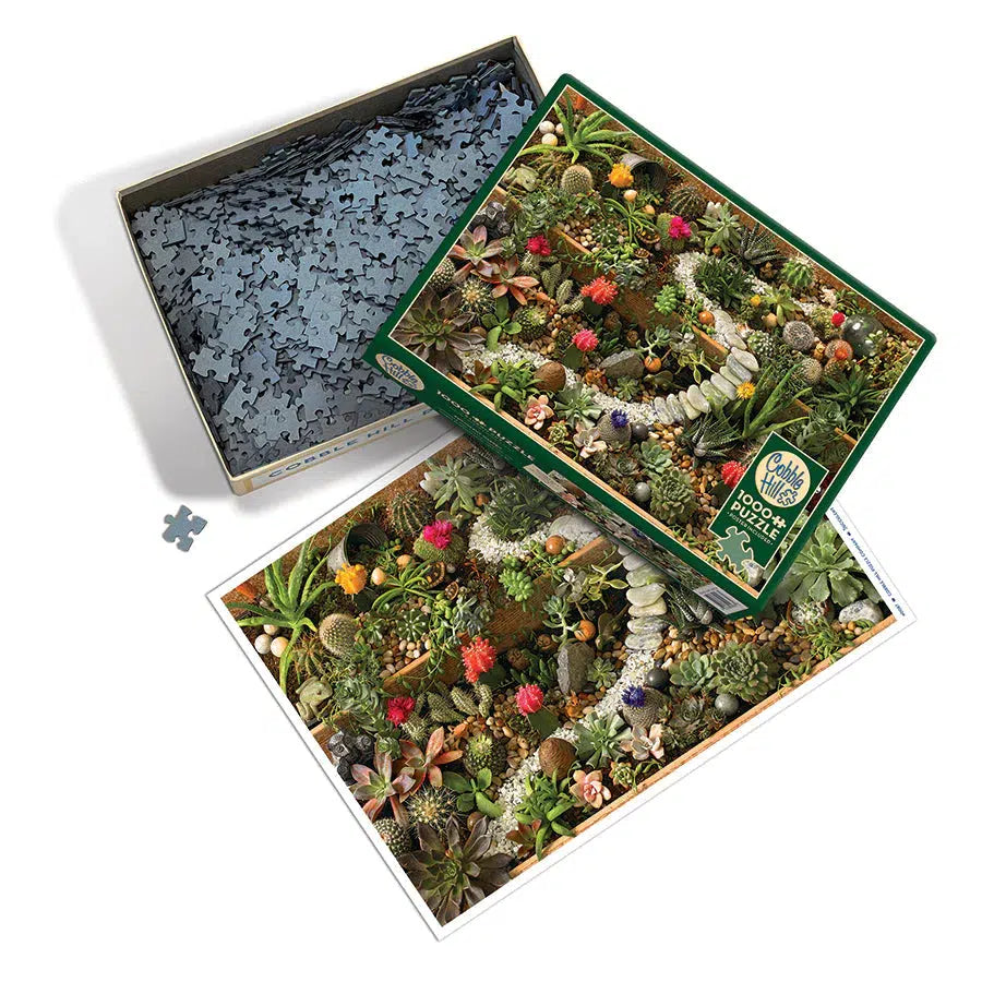 succulent jigsaw puzzle Cobble Hill Succulent Garden 1000-Piece Puzzle