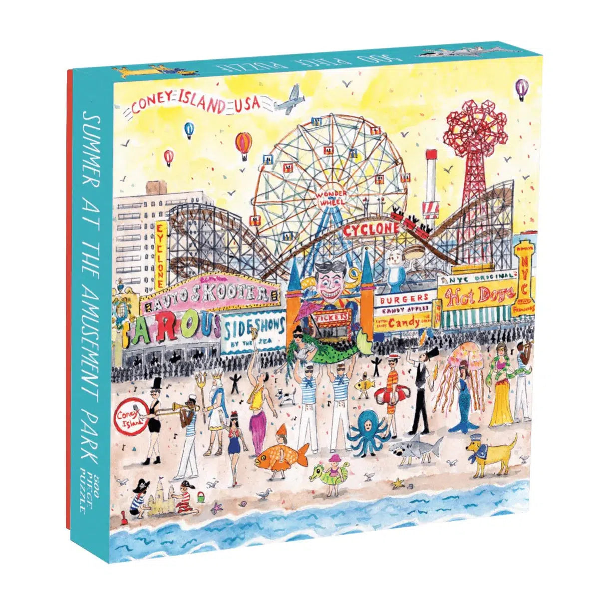 Summer at the Amusement Park 500 Piece Jigsaw Puzzle Galison