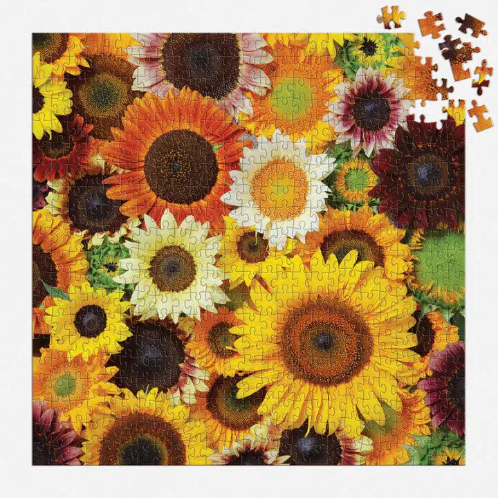 Sunflower Blooms 500 Piece Jigsaw Puzzle Galison