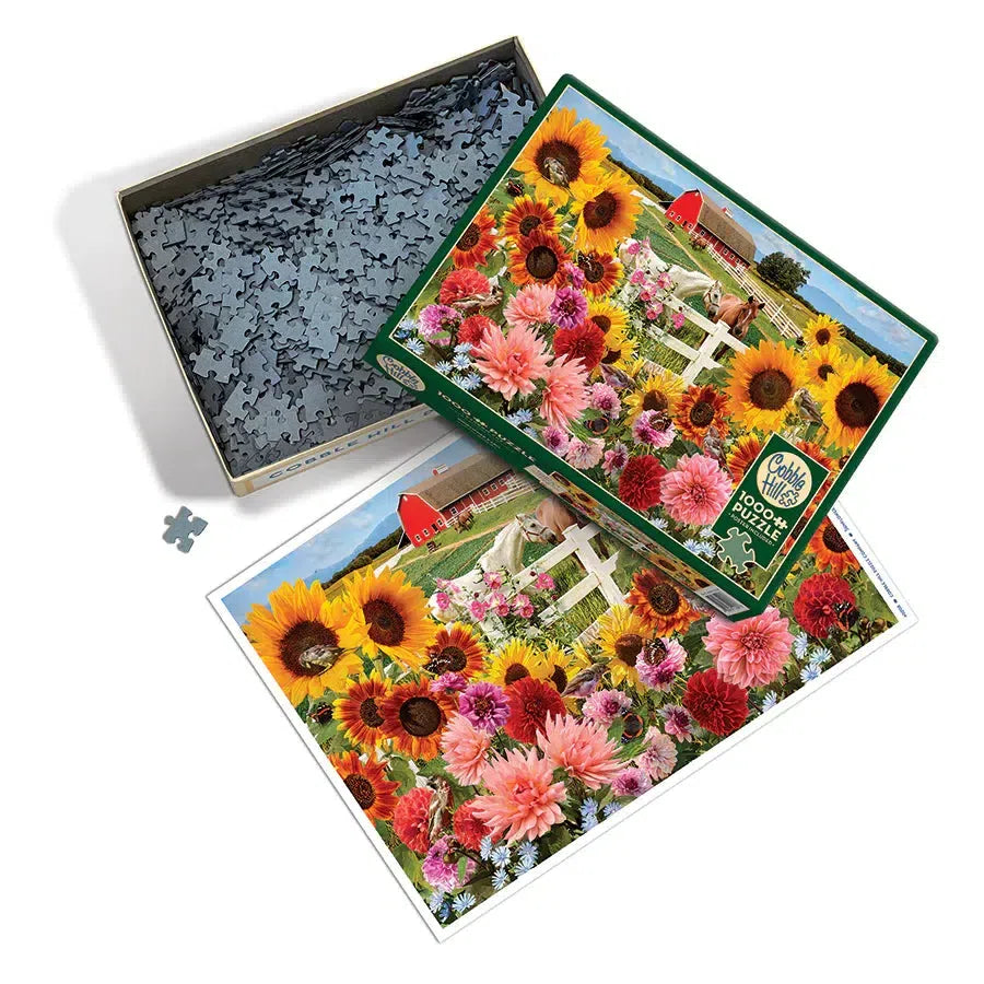 Sunflower Farm 1000 Piece Jigsaw Puzzle Cobble Hill