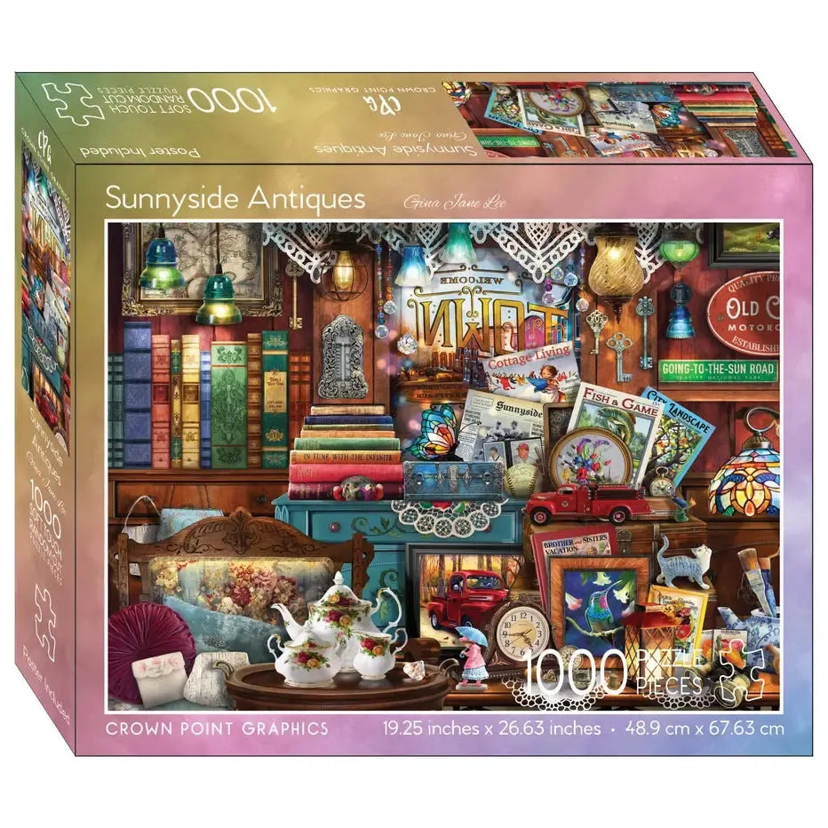 Sunnyside Antiques 1000 Piece Soft Touch Jigsaw Puzzle Crown Point