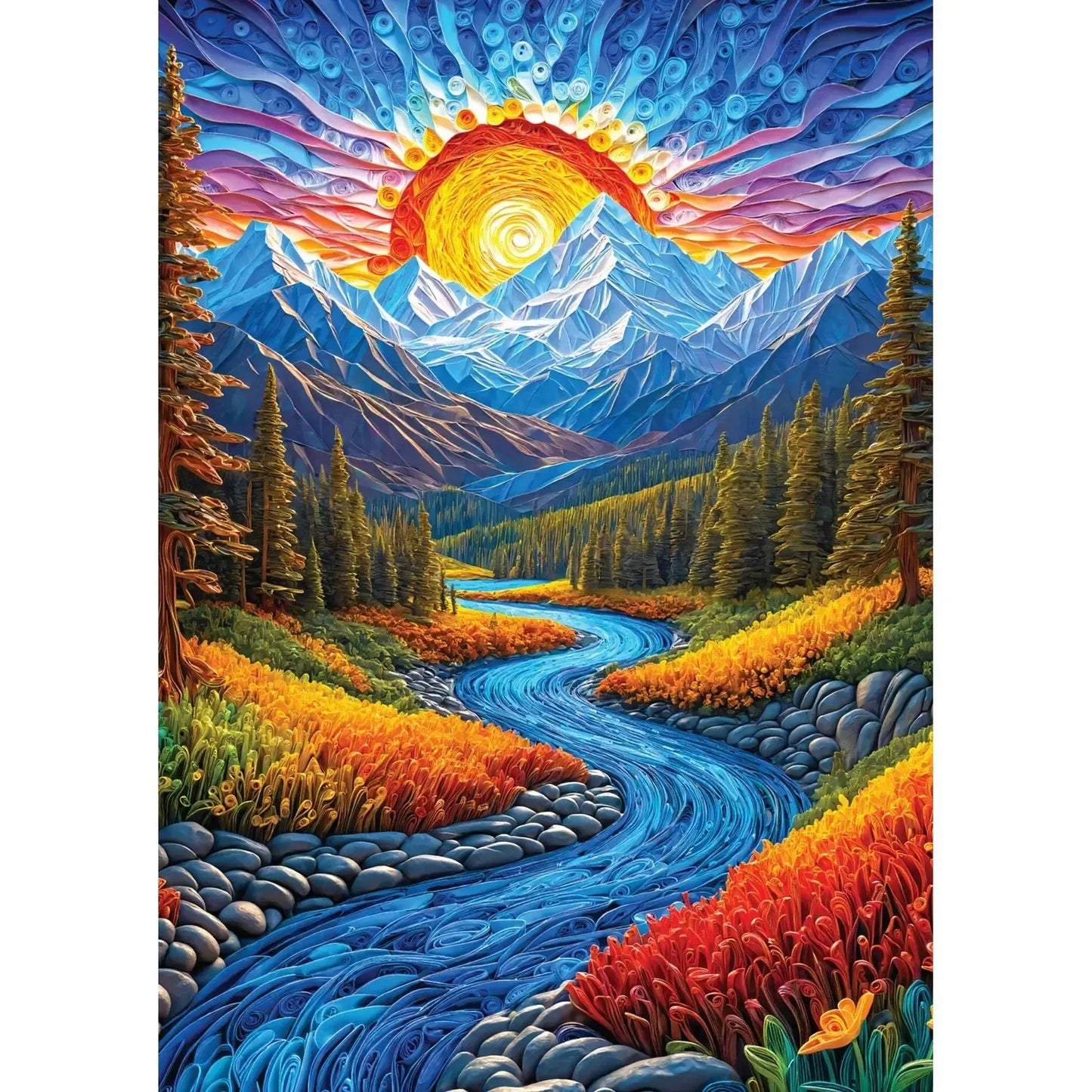 Sunrise Landscape 1000 Piece Jigsaw Puzzle Enjoy