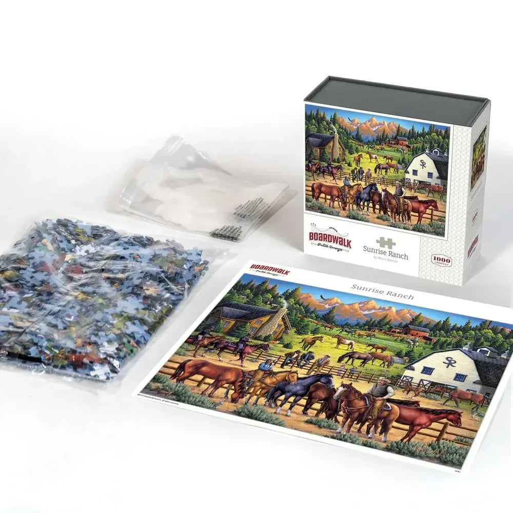 Sunrise Ranch 1000 Piece Jigsaw Puzzle Boardwalk