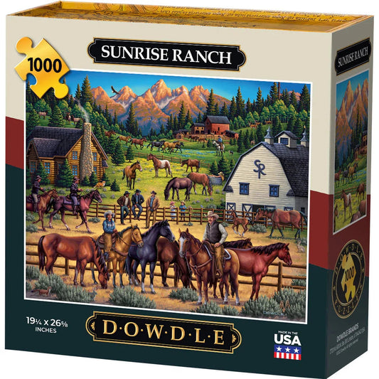 Sunrise Ranch 1000 Piece Jigsaw Puzzle Dowdle