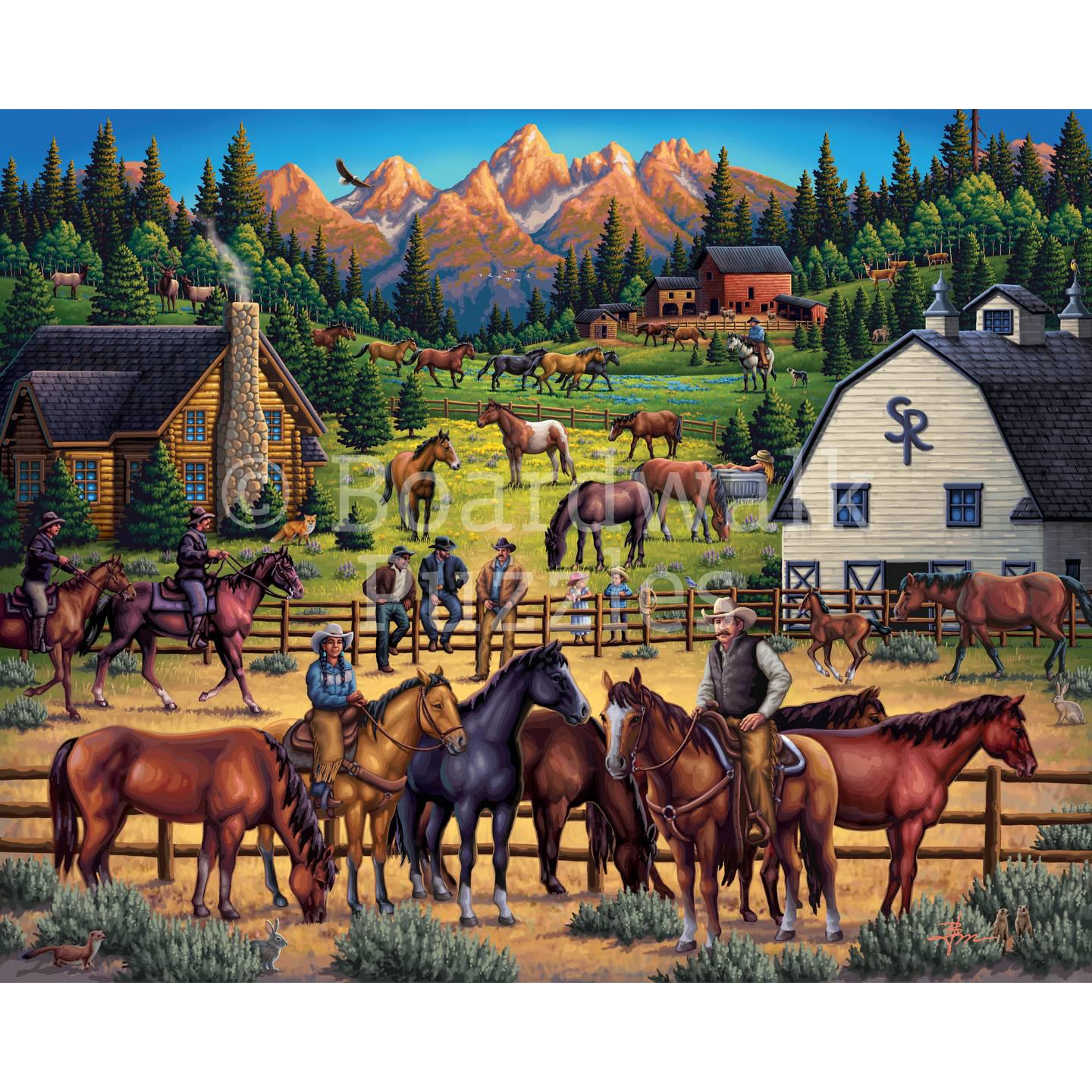 Sunrise Ranch 210 Piece Jigsaw Puzzle Boardwalk