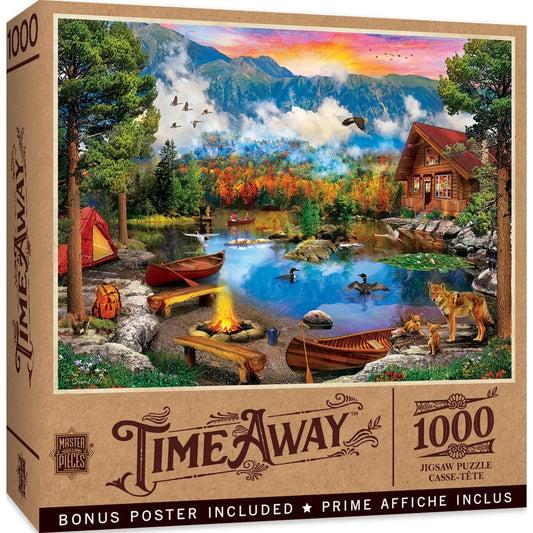 Sunset Canoe Time Away 1000 Piece Jigsaw Puzzle MasterPieces
