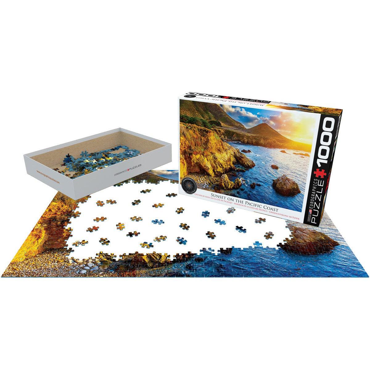 Sunset on the Pacific Coast 1000 Piece Jigsaw Puzzle Eurographics