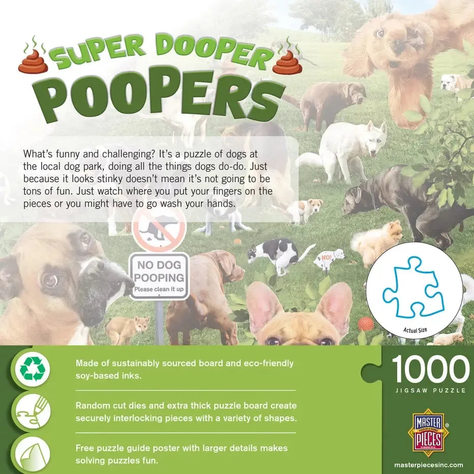 Super Dooper Poopers 1000 Piece Jigsaw Puzzle MasterPieces