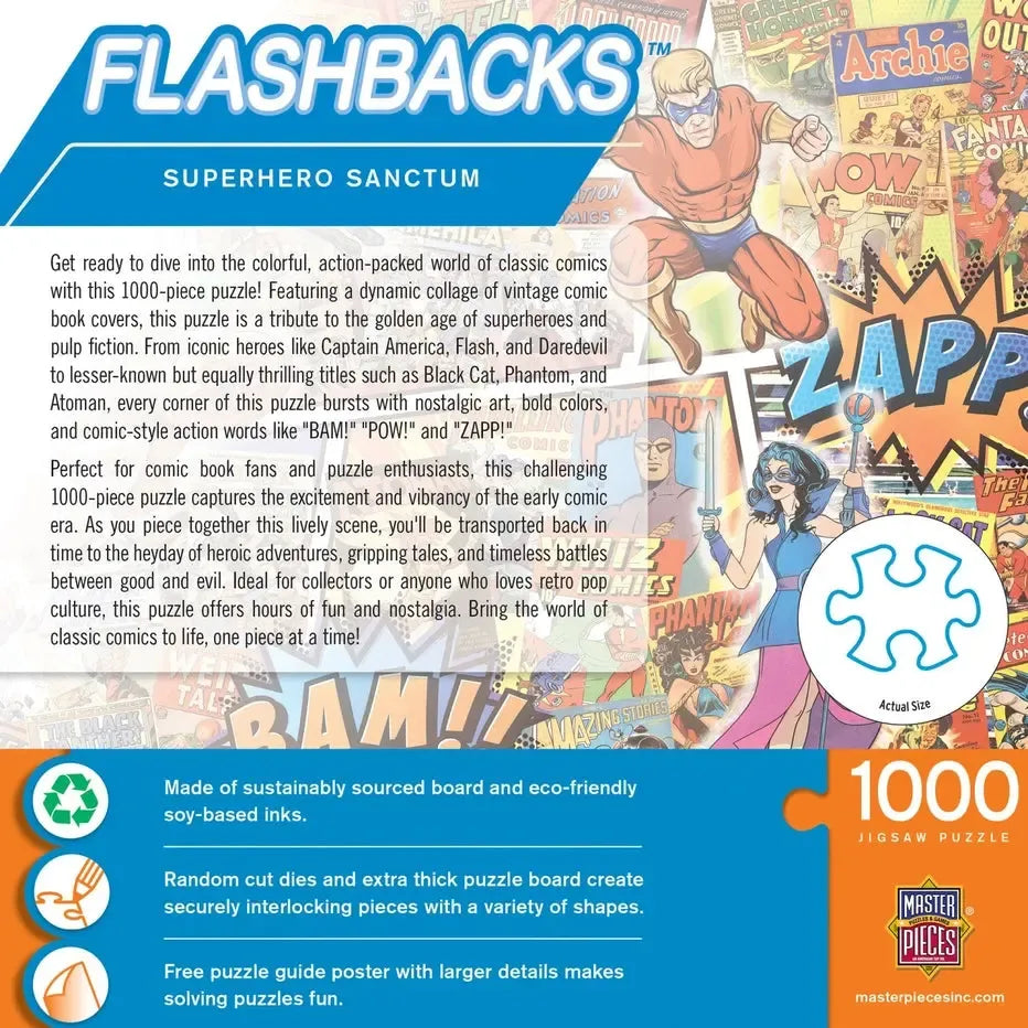 Superhero Sanctum Flashbacks 1000 Piece Jigsaw Puzzle MasterPieces