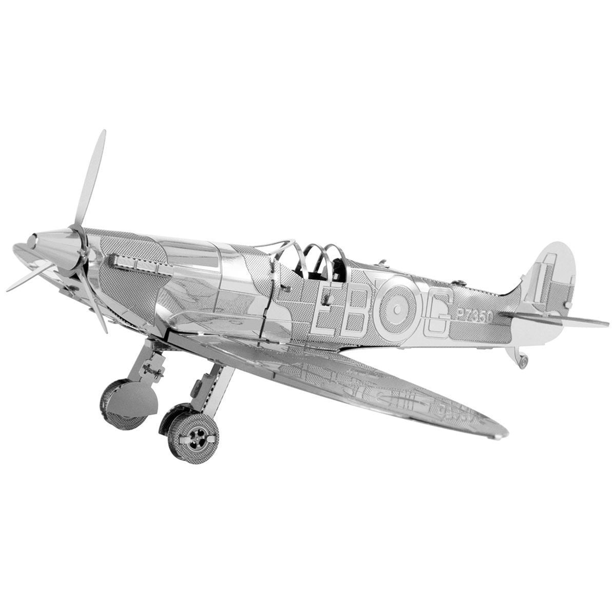 Supermarine Spitfire Fighter Jet 3D Steel Model Kit Metal Earth
