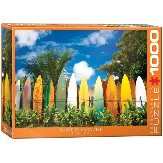 Surfer's Paradise Hawaii 1000 Piece Jigsaw Puzzle Eurographics