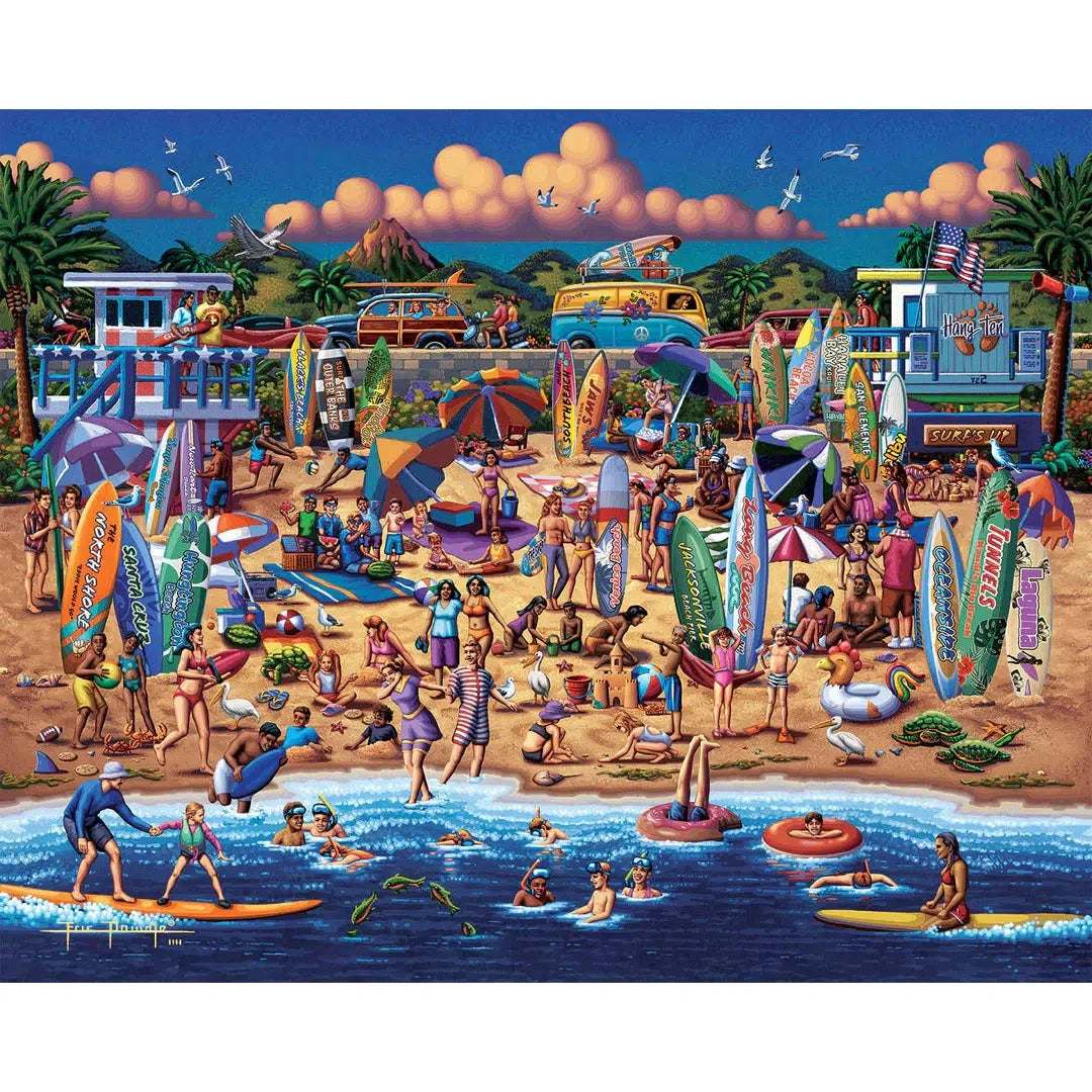 Surfin' USA 500 Piece Jigsaw Puzzle Dowdle