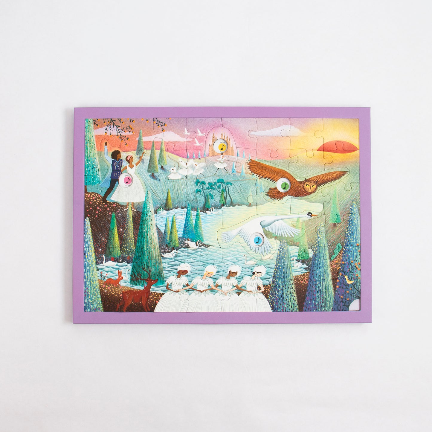 Swan Lake 48 Piece Musical Jigsaw Puzzle Kaddo