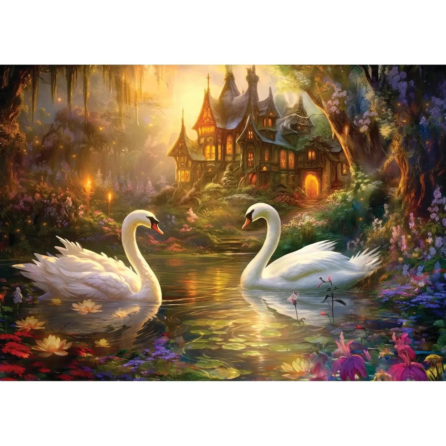 Swan Song 1000 Piece Jigsaw Puzzle Enjoy