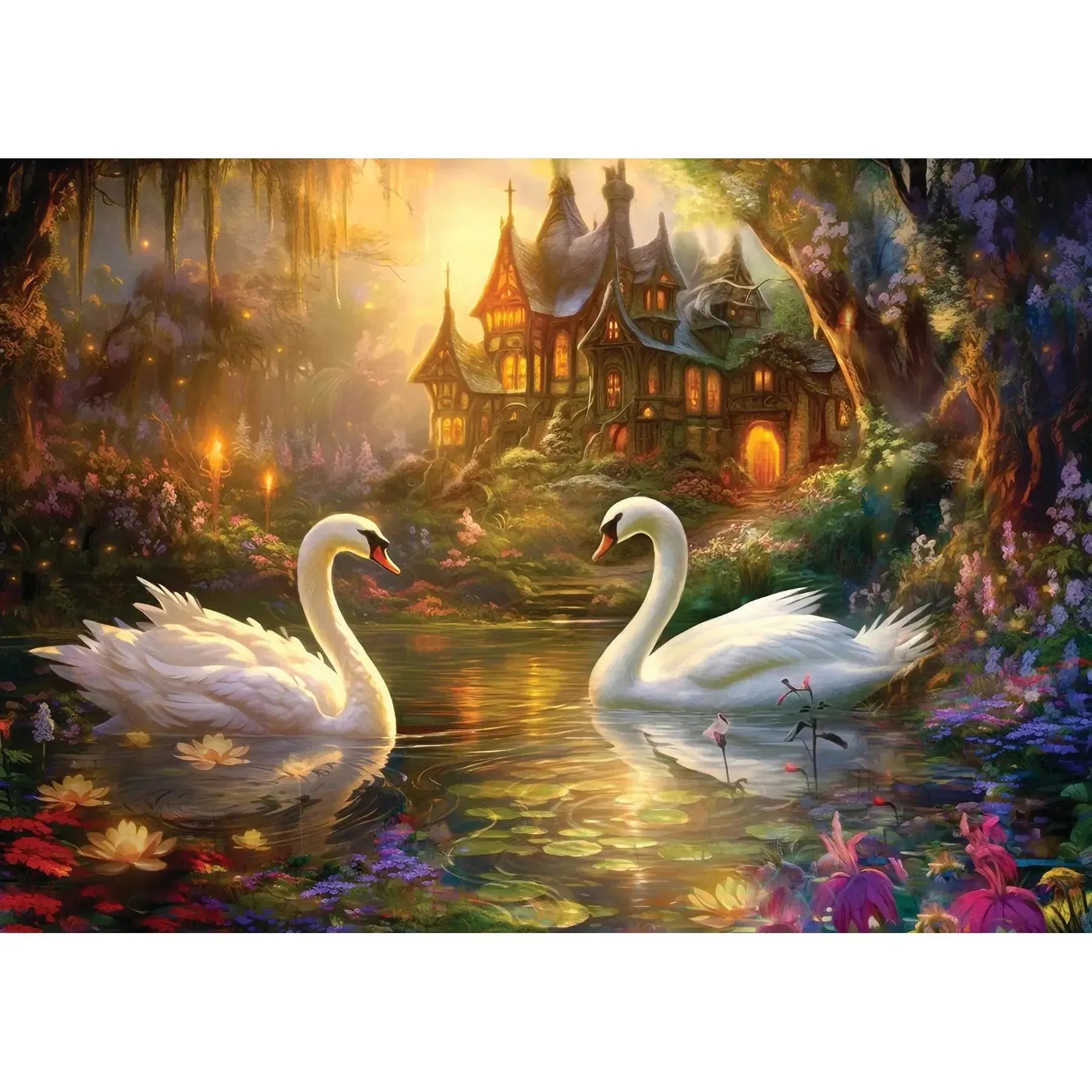 Swan Song 1000 Piece Jigsaw Puzzle Enjoy