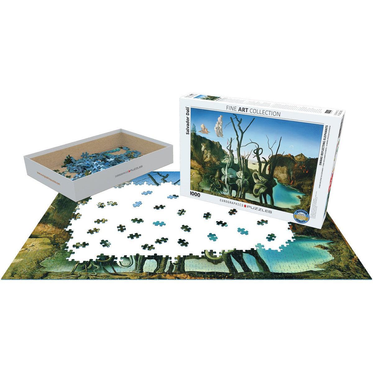 Swans Reflecting Elephants 1000 Piece Jigsaw Puzzle Eurographics