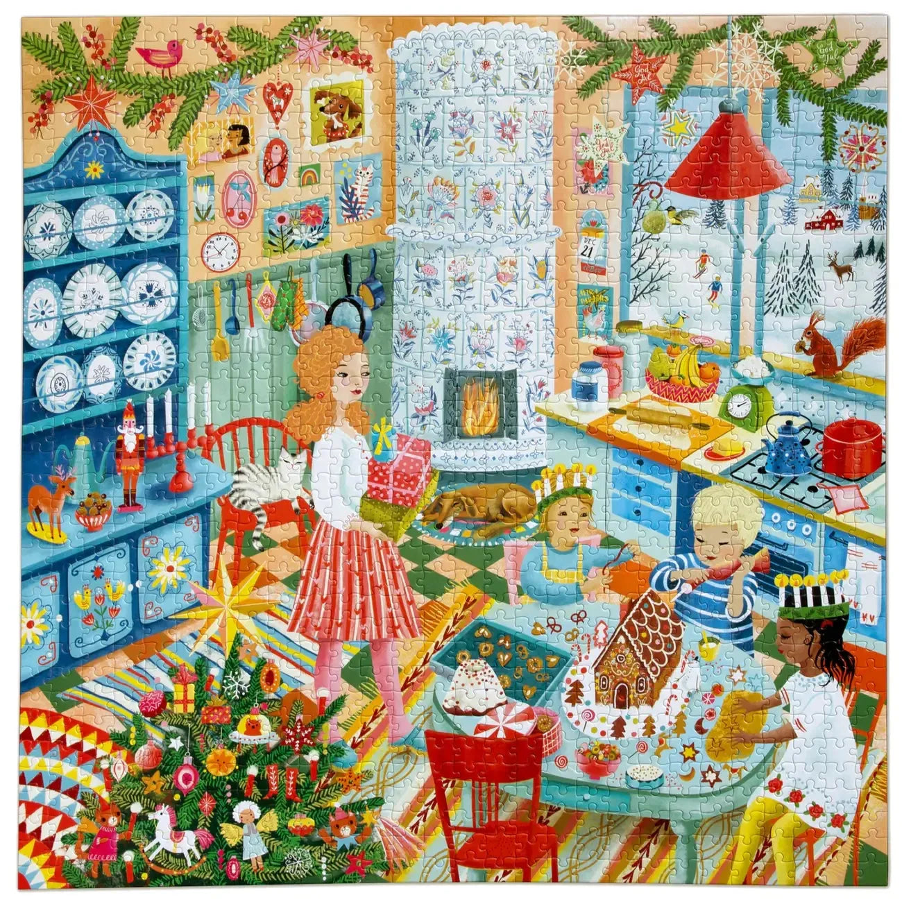 Swedish Holiday Kitchen 1000 Piece Jigsaw Puzzle eeBoo
