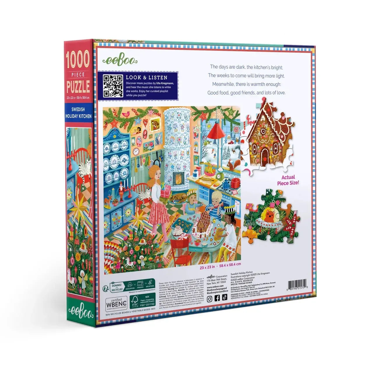 Swedish Holiday Kitchen 1000 Piece Jigsaw Puzzle eeBoo