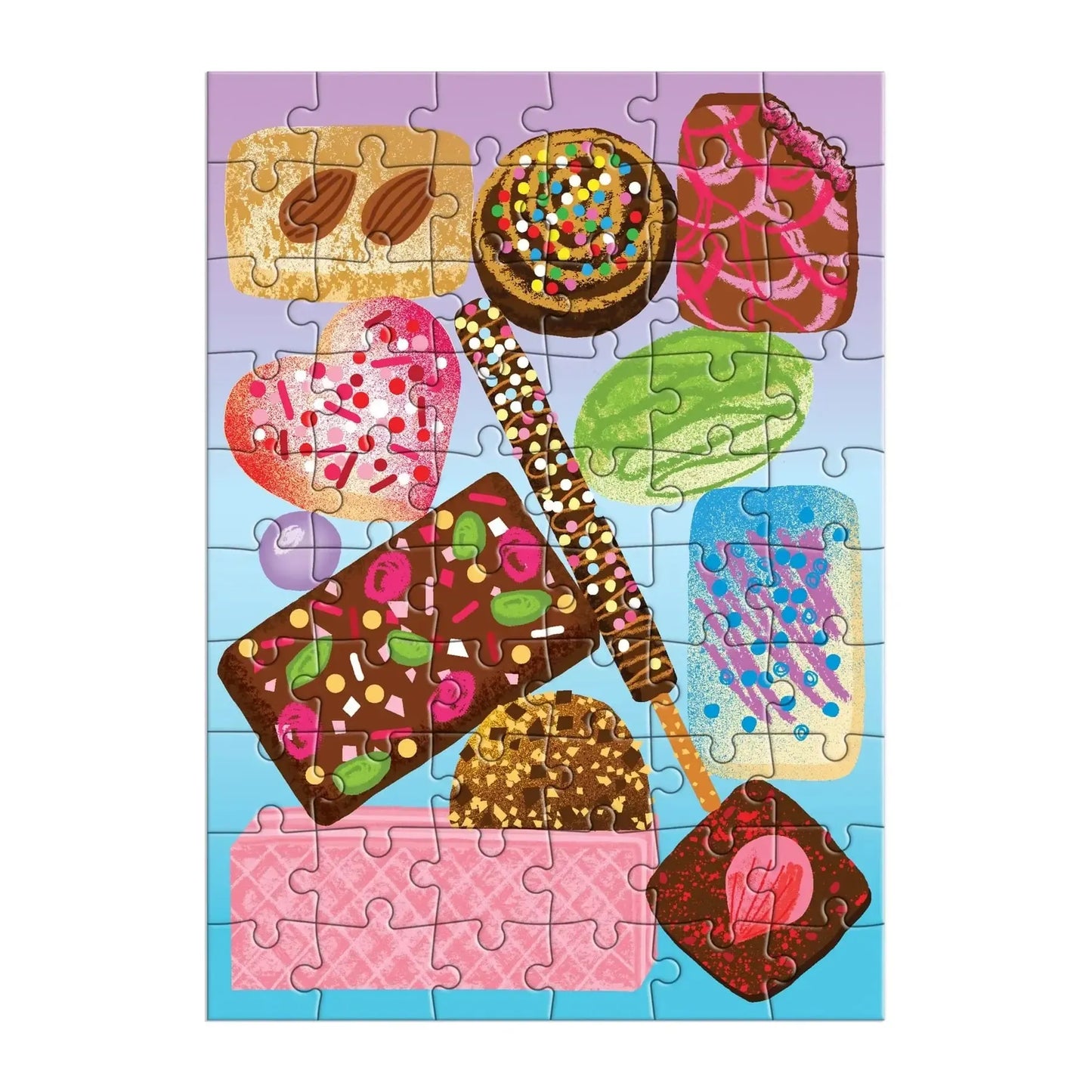 Sweets for the Sweet Greeting Card 60 Piece Jigsaw Puzzle Galison
