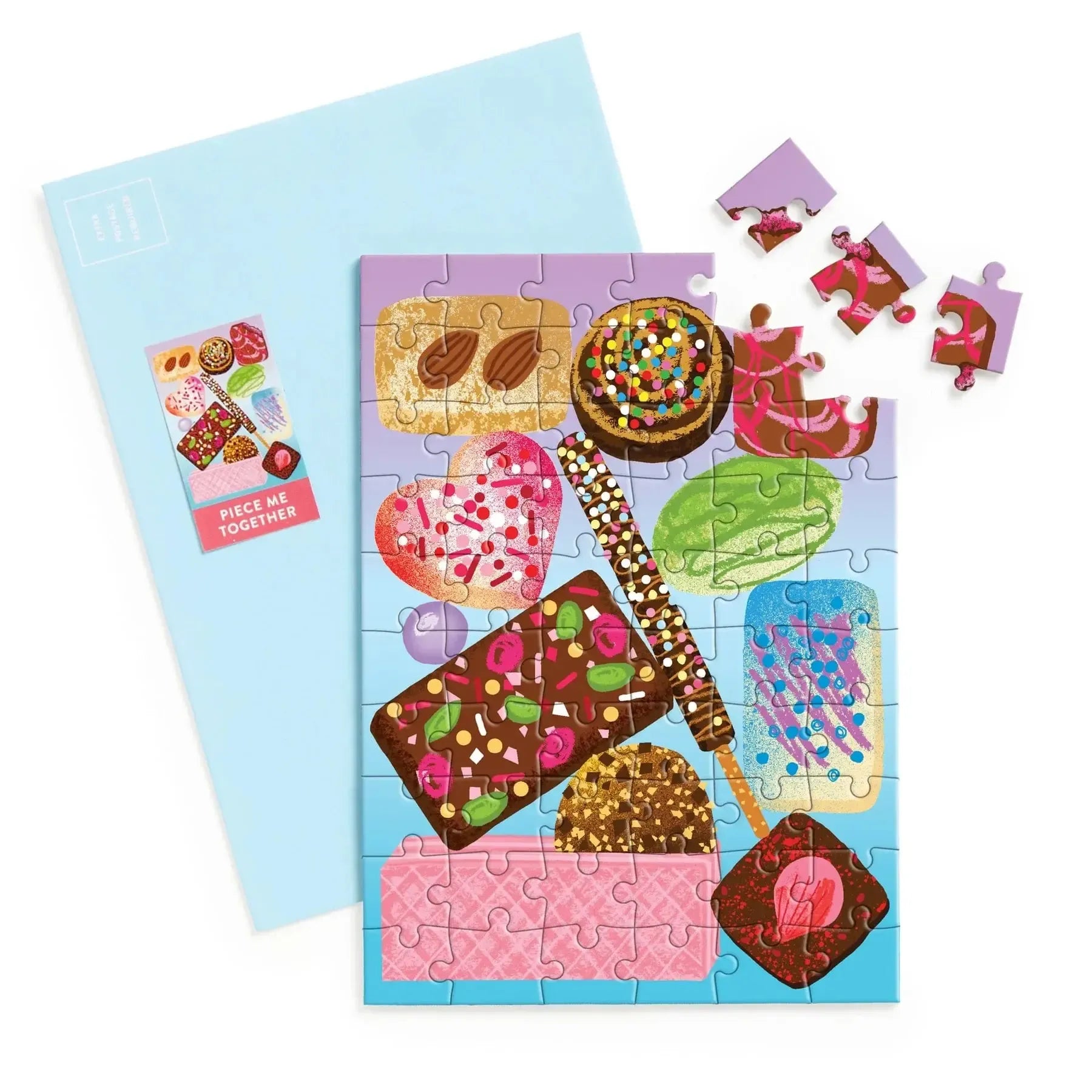 Sweets for the Sweet Greeting Card 60 Piece Jigsaw Puzzle Galison