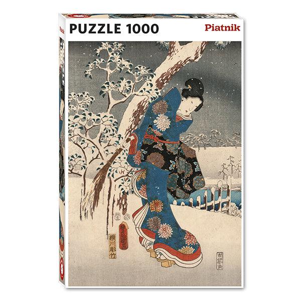 Tale of Genji (Left Panel) 1000 Piece Jigsaw Puzzle Piatnik