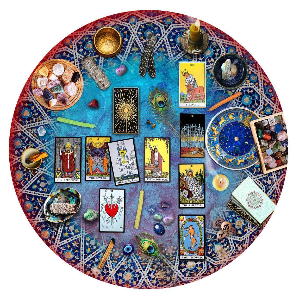 Tarot Crystal Magic 500 Piece Round Jigsaw Puzzle Springbok
