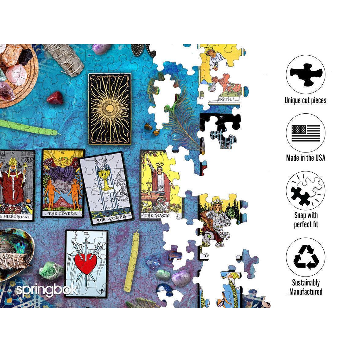 Tarot Crystal Magic 500 Piece Round Jigsaw Puzzle Springbok
