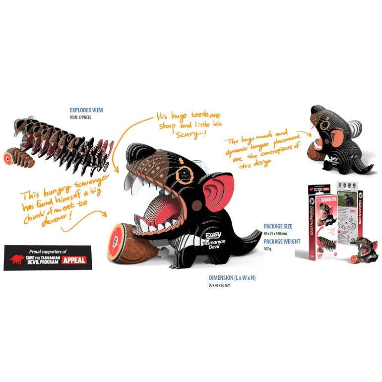 Tasmanian Devil 3D Cardboard Model Kit Eugy