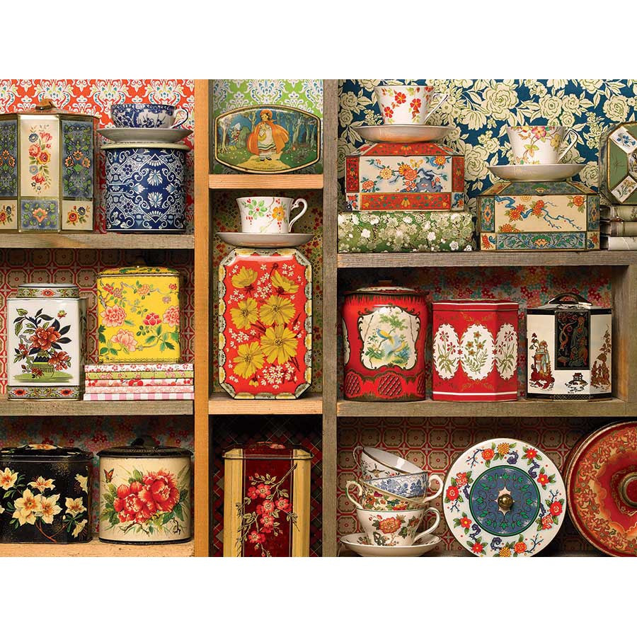 Tea Caddies 275 Large Piece Jigsaw Puzzle Cobble Hill