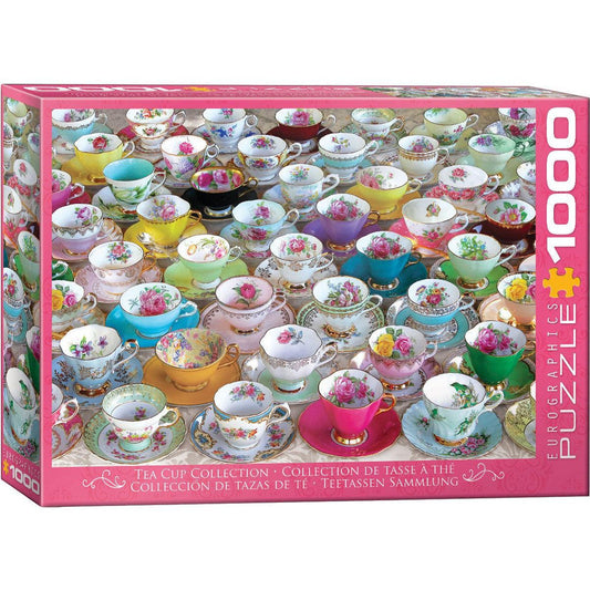 Tea Cup Collection 1000 Piece Jigsaw Puzzle Eurographics