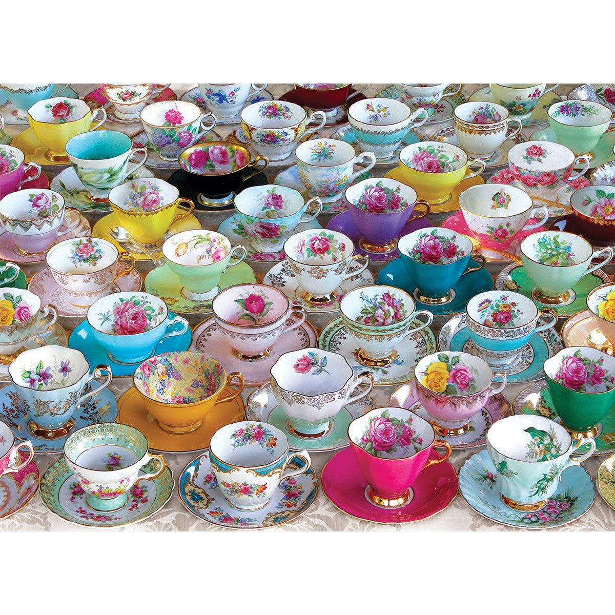 Tea Cup Party 1000 Piece Jigsaw Puzzle in Tin Eurographics