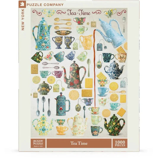 Tea Time Vintage Collection 1000 Piece Jigsaw Puzzle NYPC