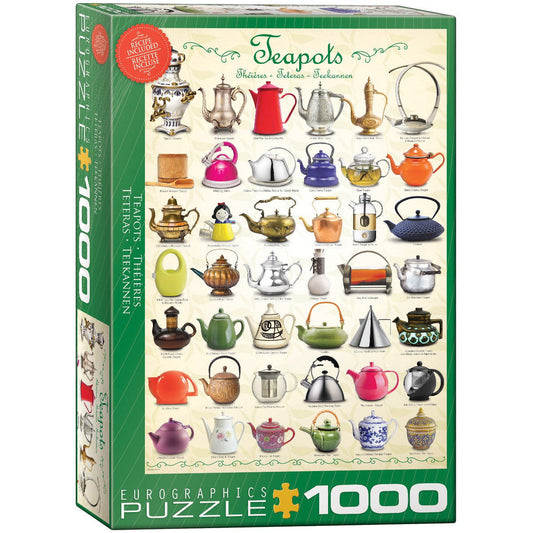 Teapots 1000 Piece Jigsaw Puzzle Eurographics