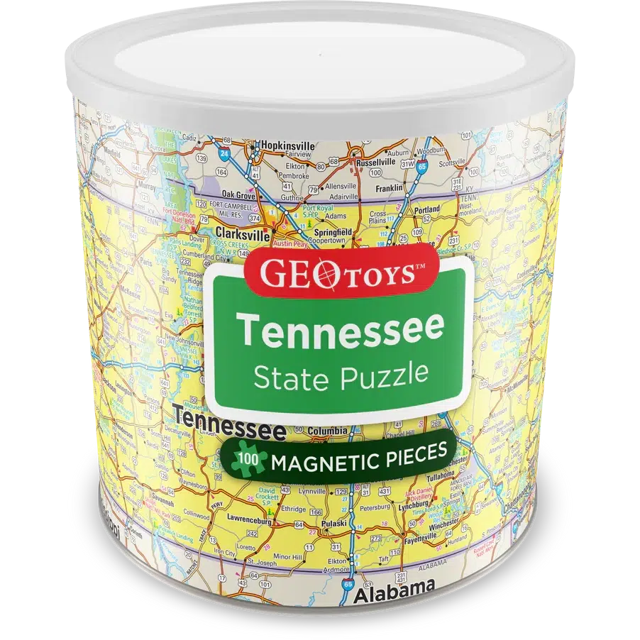 Tennessee State 100 Piece Magnetic Jigsaw Puzzle Geotoys