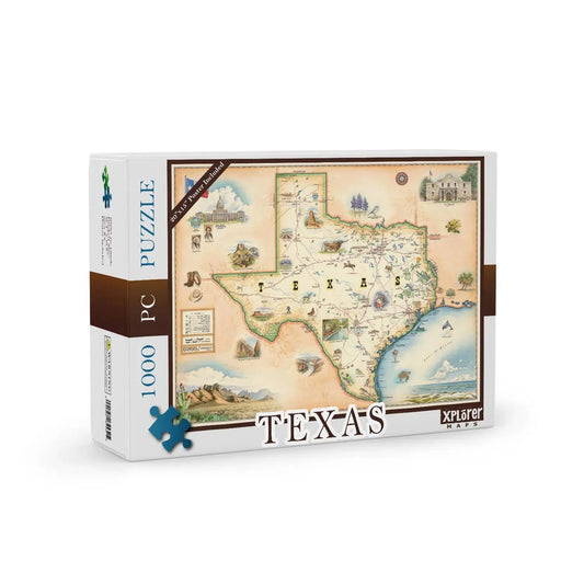 Texas State 1000 Piece Jigsaw Puzzle Xplorer Maps