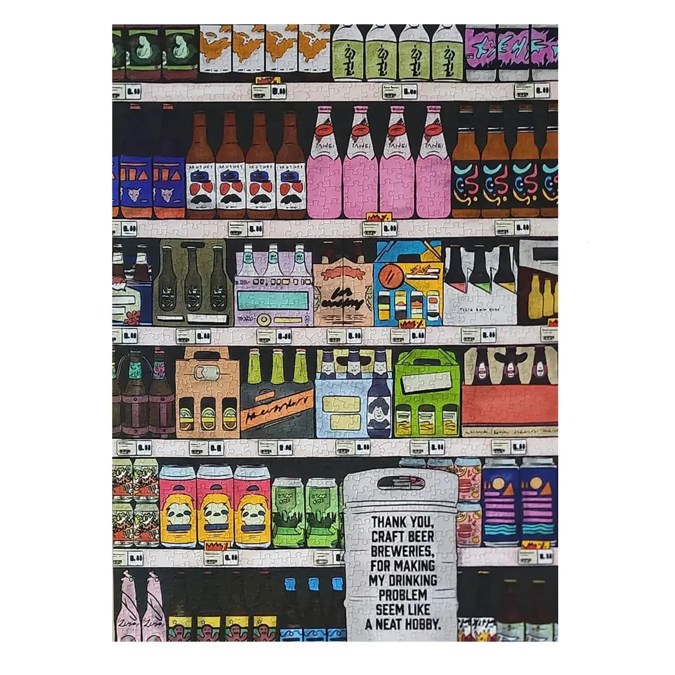 Thank you, craft beer... 1000 Piece Soft Touch Jigsaw Puzzle Ellembee