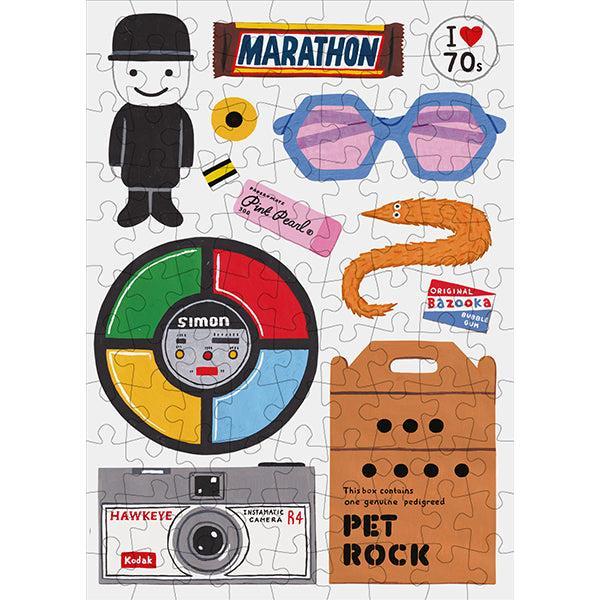 The 70s 99 Piece Mini Jigsaw Puzzle Happily