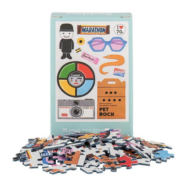 The 70s 99 Piece Mini Jigsaw Puzzle Happily
