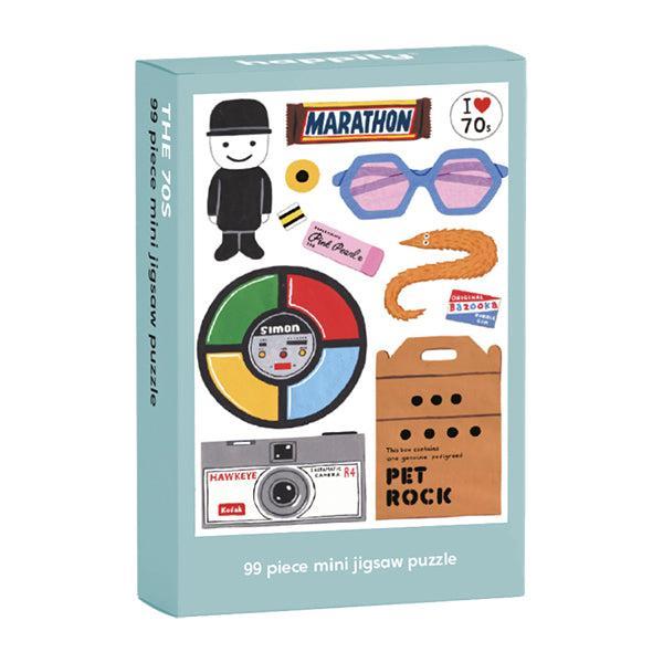 The 70s 99 Piece Mini Jigsaw Puzzle Happily