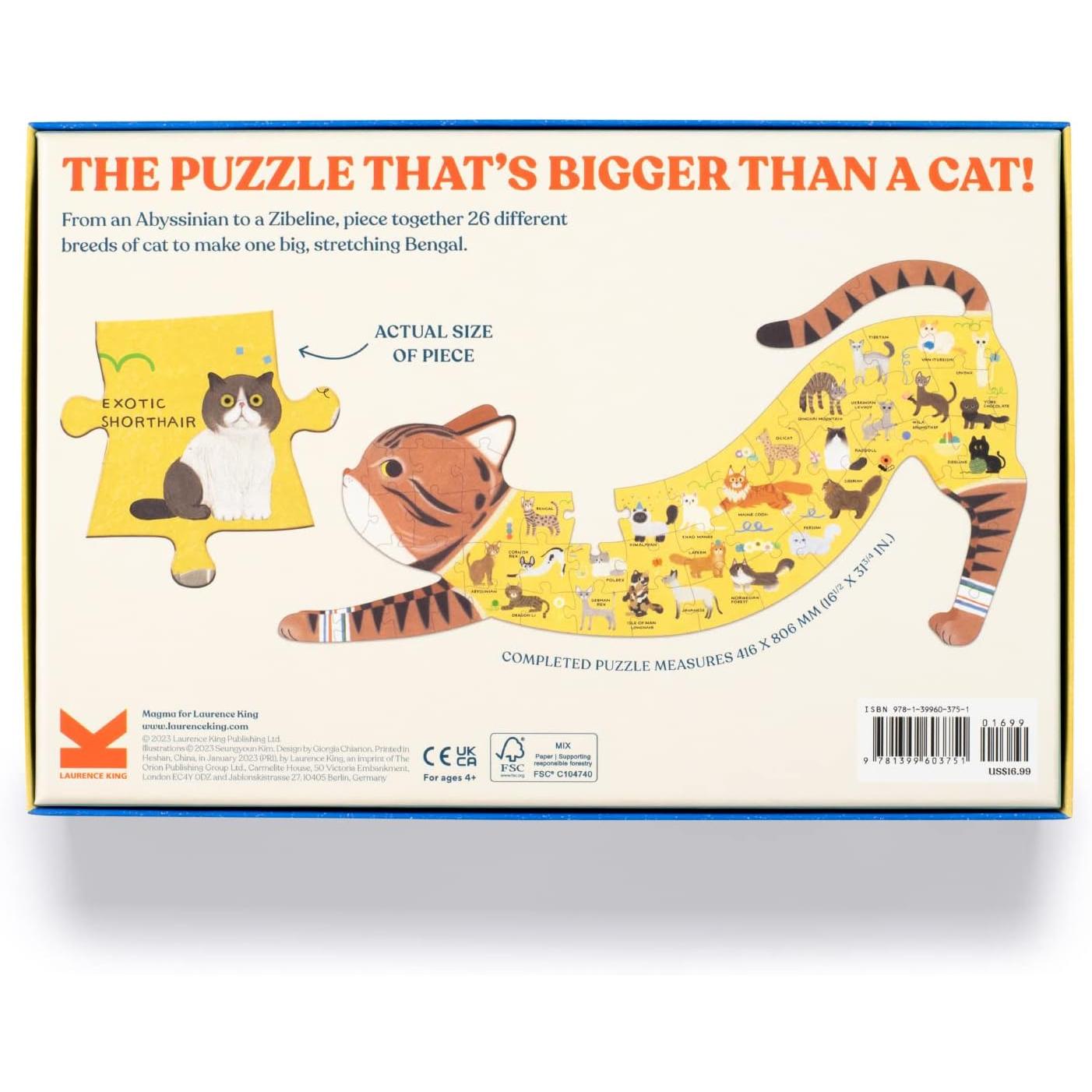 The A-Z of Cats 50 Piece Jigsaw Puzzle Laurence King