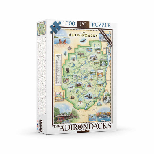 The Adirondacks 1000 Piece Jigsaw Puzzle Xplorer Maps