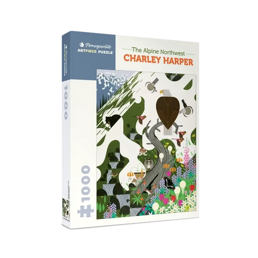 The Alpine Northwest by Charley Harper 1000 Piece Jigsaw Puzzle Pomegranate