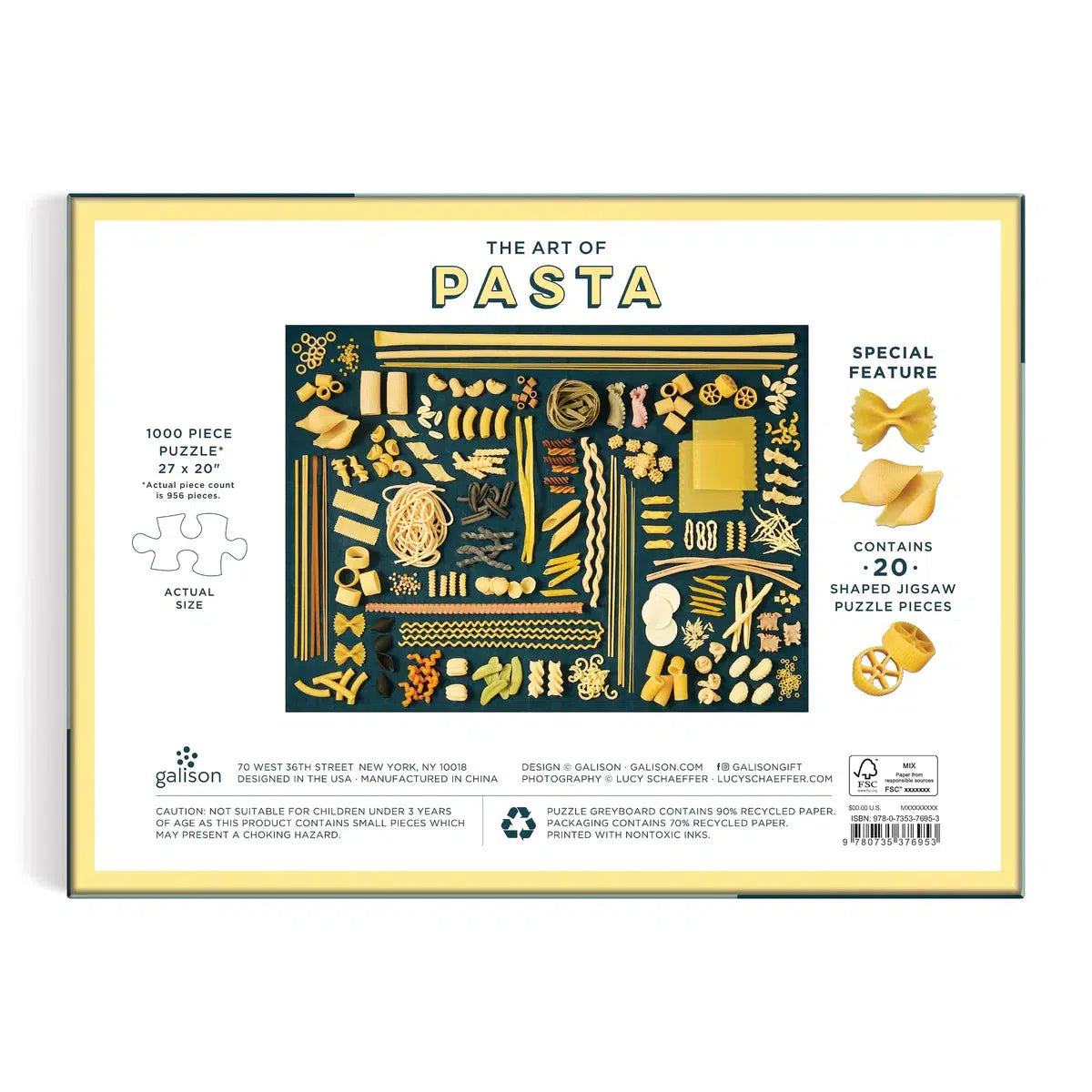 The Art of Pasta 1000 Piece Jigsaw Puzzle Galison